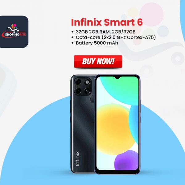 Infinix Smart 6 - 3GB/64GB +  2GB/32GB