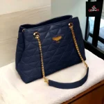 Channel Trendy Handbag for Women Navy blue