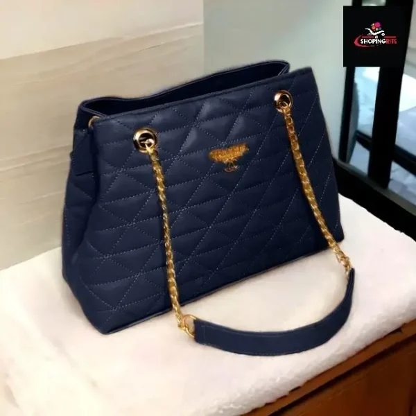 Channel Trendy Handbag for Women Navy blue