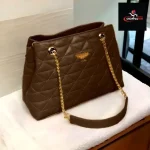 Channel Trendy Handbag for Women dark brown