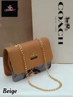 Coach Trendy Crossbody bag beige
