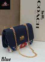 Coach Trendy Crossbody bag navy blue