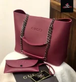 Gucci 2pcs handbag maroon