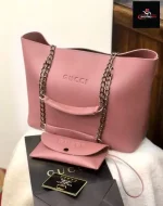 Gucci 2pcs handbag pink