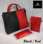 Gucci 3 Pcs Bag set Black red