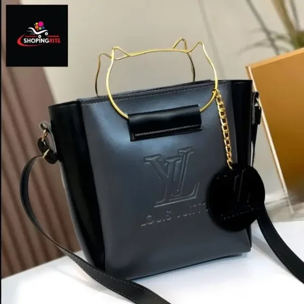 L.V Kitty handle bag gray