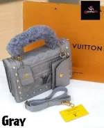 L.V crossbody bag gray