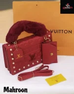 L.V crossbody bag mahroon