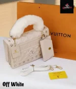 L.V crossbody bag off white